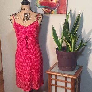 Red polka dot Summer dress